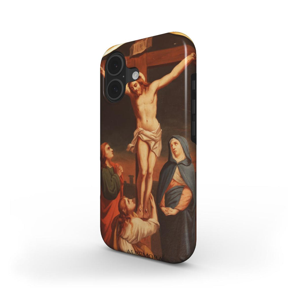 Cover rinforzata con carica batterie Crocifissione