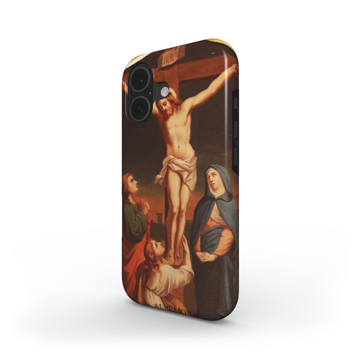 Cover rinforzata con carica batterie Crocifissione