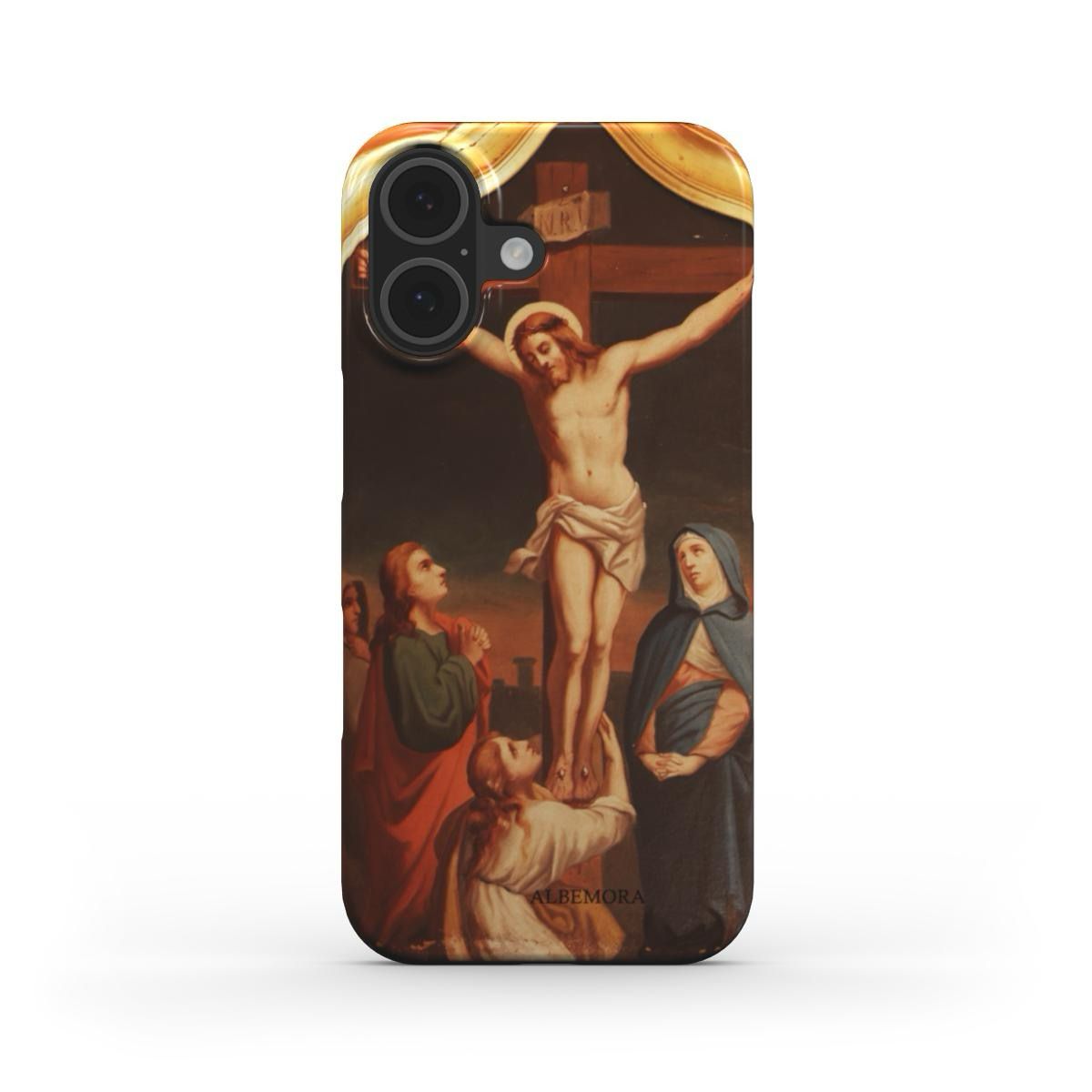 Cover rinforzata con carica batterie Crocifissione